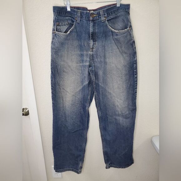 Vintage Anchor Blue Baggy Jeans / Late 1990's & Y2K era - Picture 2 of 9